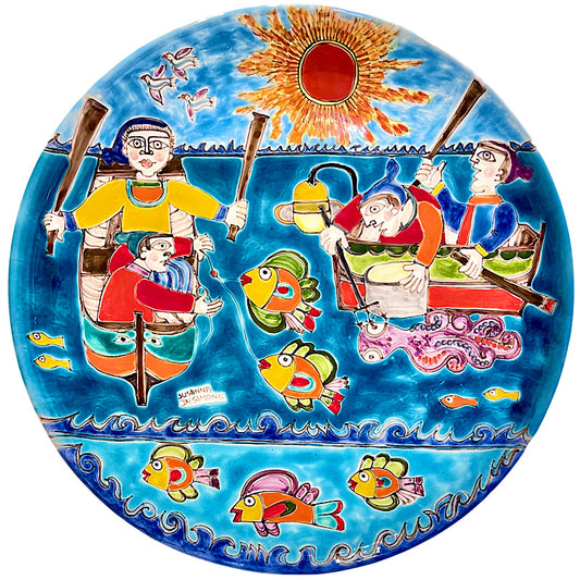 Susanna De Simone Susanna's Wall Plate, ceramics, pottery, italian design, majolica, handmade, handcrafted, handpainted, home decor, kitchen art, home goods, deruta, majolica, Artisan, treasures, traditional art, modern art, gift ideas, style, SF, shop small business, artists, shop online, landmark store, legacy, one of a kind, limited edition, gift guide, gift shop, retail shop, decorations, shopping, italy, home staging, home decorating, home interiors