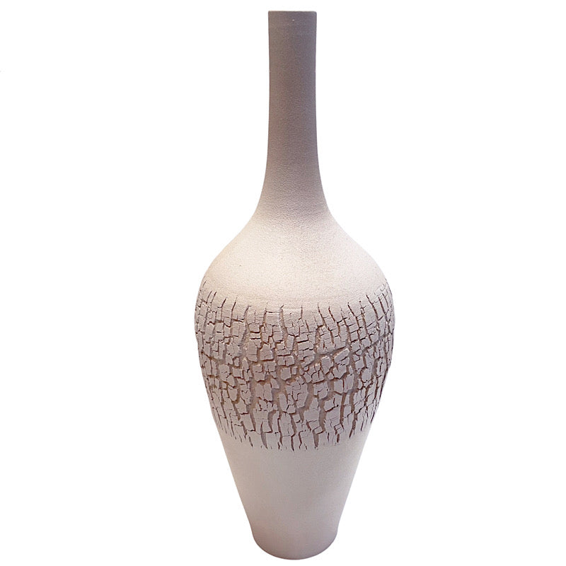 White Bottiglia Terracotta Vase, ceramics, pottery, italian design, majolica, handmade, handcrafted, handpainted, home decor, kitchen art, home goods, deruta, majolica, Artisan, treasures, traditional art, modern art, gift ideas, style, SF, shop small business, artists, shop online, landmark store, legacy, one of a kind, limited edition, gift guide, gift shop, retail shop, decorations, shopping, italy, home staging, home decorating, home interiors