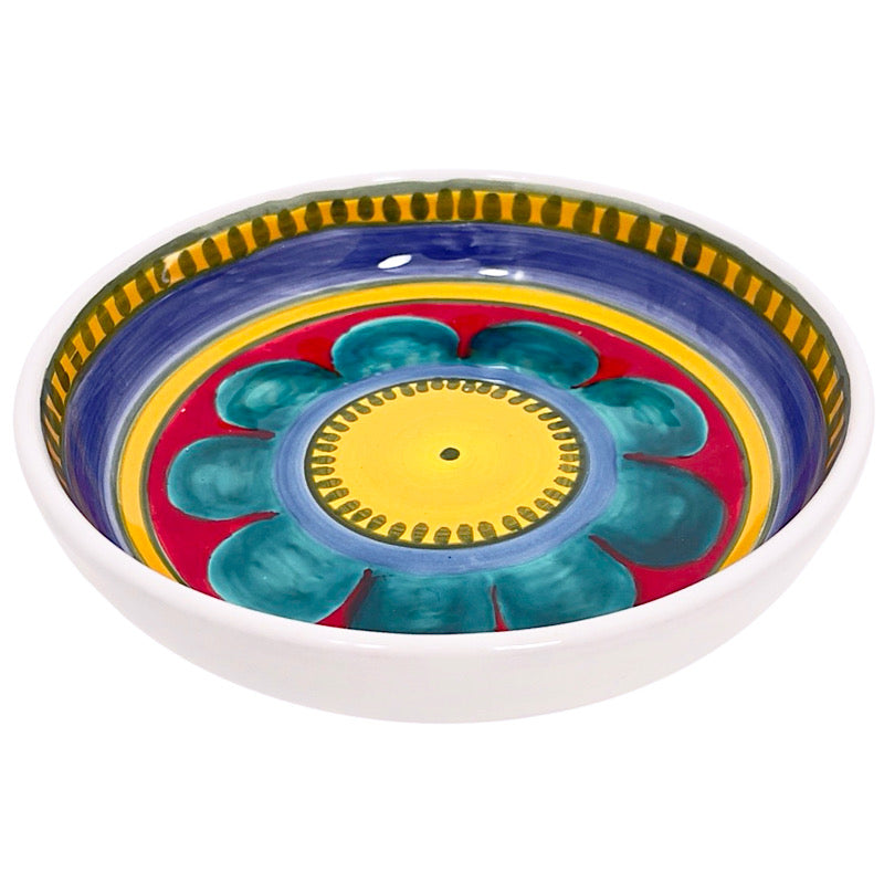 Rainbow Flower Rings Pasta Bowl