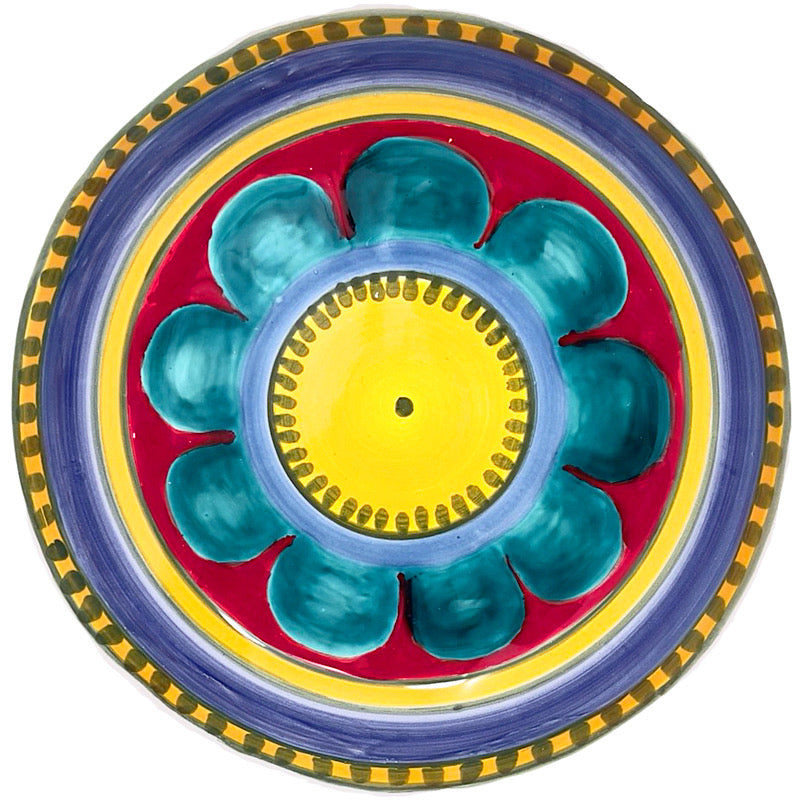 Rainbow Flower Rings Pasta Bowl