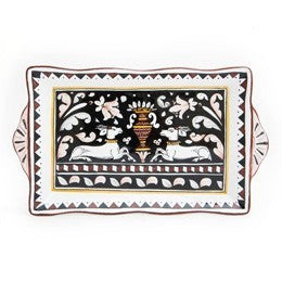 Siena Large Rectangular Tray, ceramics, pottery, italian design, majolica, handmade, handcrafted, handpainted, home decor, kitchen art, home goods, deruta, majolica, Artisan, treasures, traditional art, modern art, gift ideas, style, SF, shop small business, artists, shop online, landmark store, legacy, one of a kind, limited edition, gift guide, gift shop, retail shop, decorations, shopping, italy, home staging, home decorating, home interiors