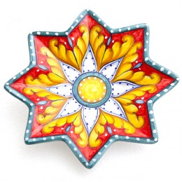 Ricamo Rosso Star Plate