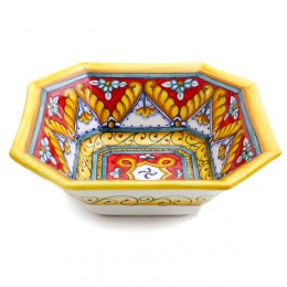 Ricamo Rosso Full Pattern Square Bowl