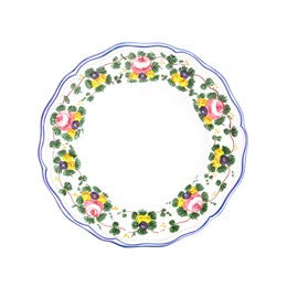 Plate - Rosa Salad, Simplified - Set of 4, ceramics, pottery, italian design, majolica, handmade, handcrafted, handpainted, home decor, kitchen art, home goods, deruta, majolica, Artisan, treasures, traditional art, modern art, gift ideas, style, SF, shop small business, artists, shop online, landmark store, legacy, one of a kind, limited edition, gift guide, gift shop, retail shop, decorations, shopping, italy, home staging, home decorating, home interiors