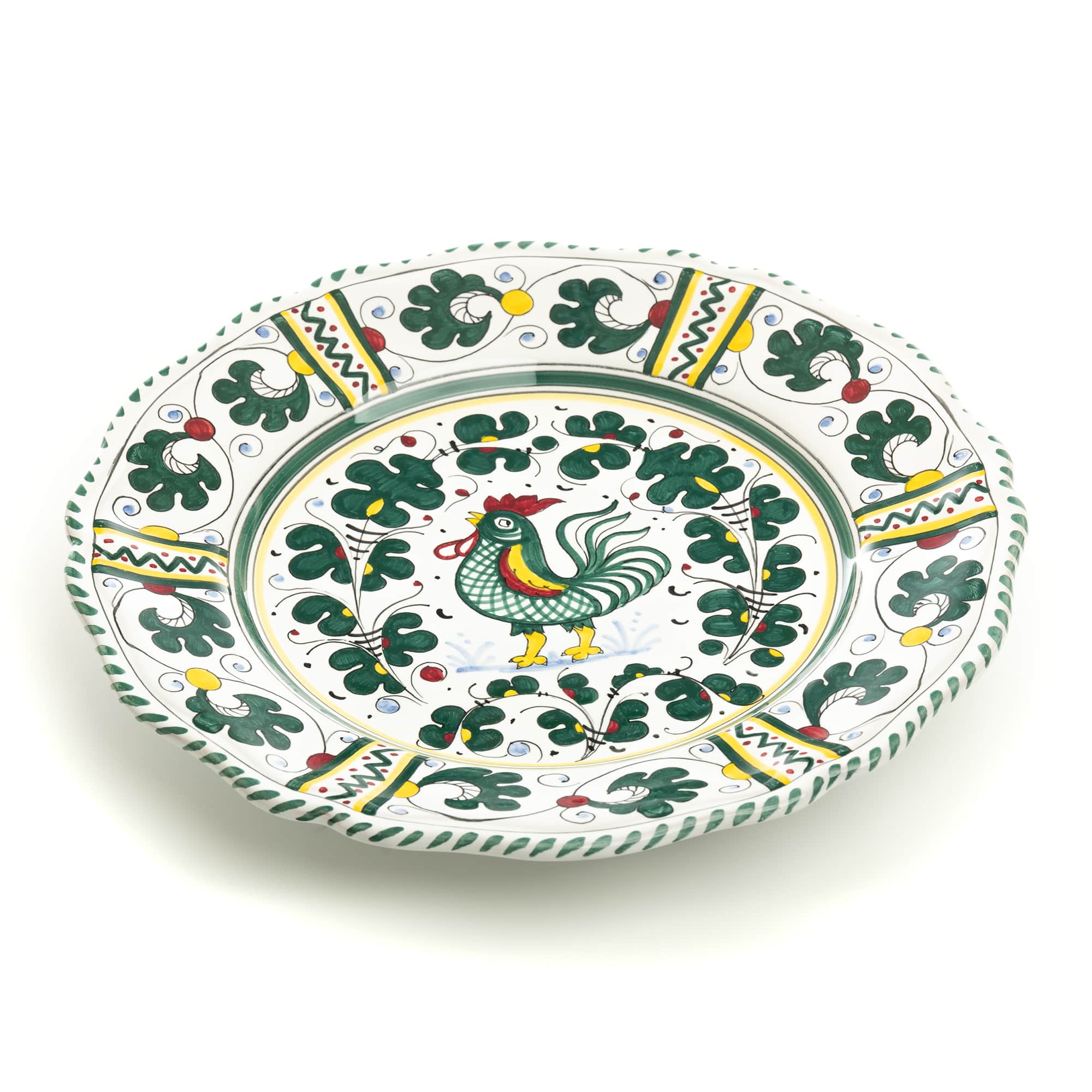 Orvieto Dinner Plate, Full Design - Set of 8, ceramics, pottery, italian design, majolica, handmade, handcrafted, handpainted, home decor, kitchen art, home goods, deruta, majolica, Artisan, treasures, traditional art, modern art, gift ideas, style, SF, shop small business, artists, shop online, landmark store, legacy, one of a kind, limited edition, gift guide, gift shop, retail shop, decorations, shopping, italy, home staging, home decorating, home interiors