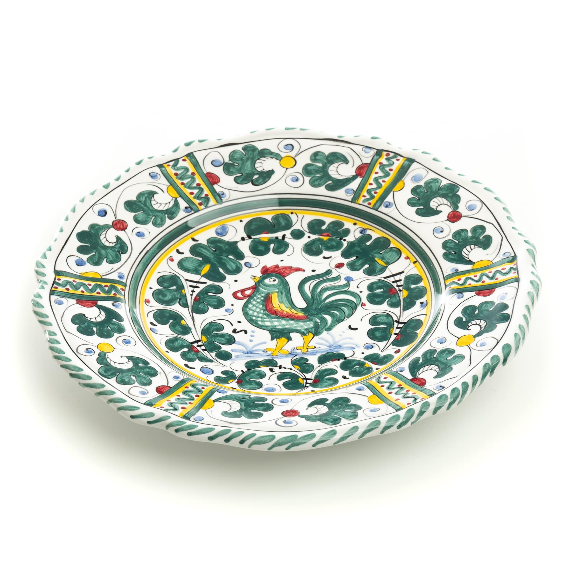 Orvieto Salad Plate, Full Design, ceramics, pottery, italian design, majolica, handmade, handcrafted, handpainted, home decor, kitchen art, home goods, deruta, majolica, Artisan, treasures, traditional art, modern art, gift ideas, style, SF, shop small business, artists, shop online, landmark store, legacy, one of a kind, limited edition, gift guide, gift shop, retail shop, decorations, shopping, italy, home staging, home decorating, home interiors