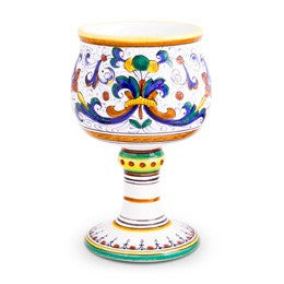Ricco Deruta Wine Goblet, ceramics, pottery, italian design, majolica, handmade, handcrafted, handpainted, home decor, kitchen art, home goods, deruta, majolica, Artisan, treasures, traditional art, modern art, gift ideas, style, SF, shop small business, artists, shop online, landmark store, legacy, one of a kind, limited edition, gift guide, gift shop, retail shop, decorations, shopping, italy, home staging, home decorating, home interiors