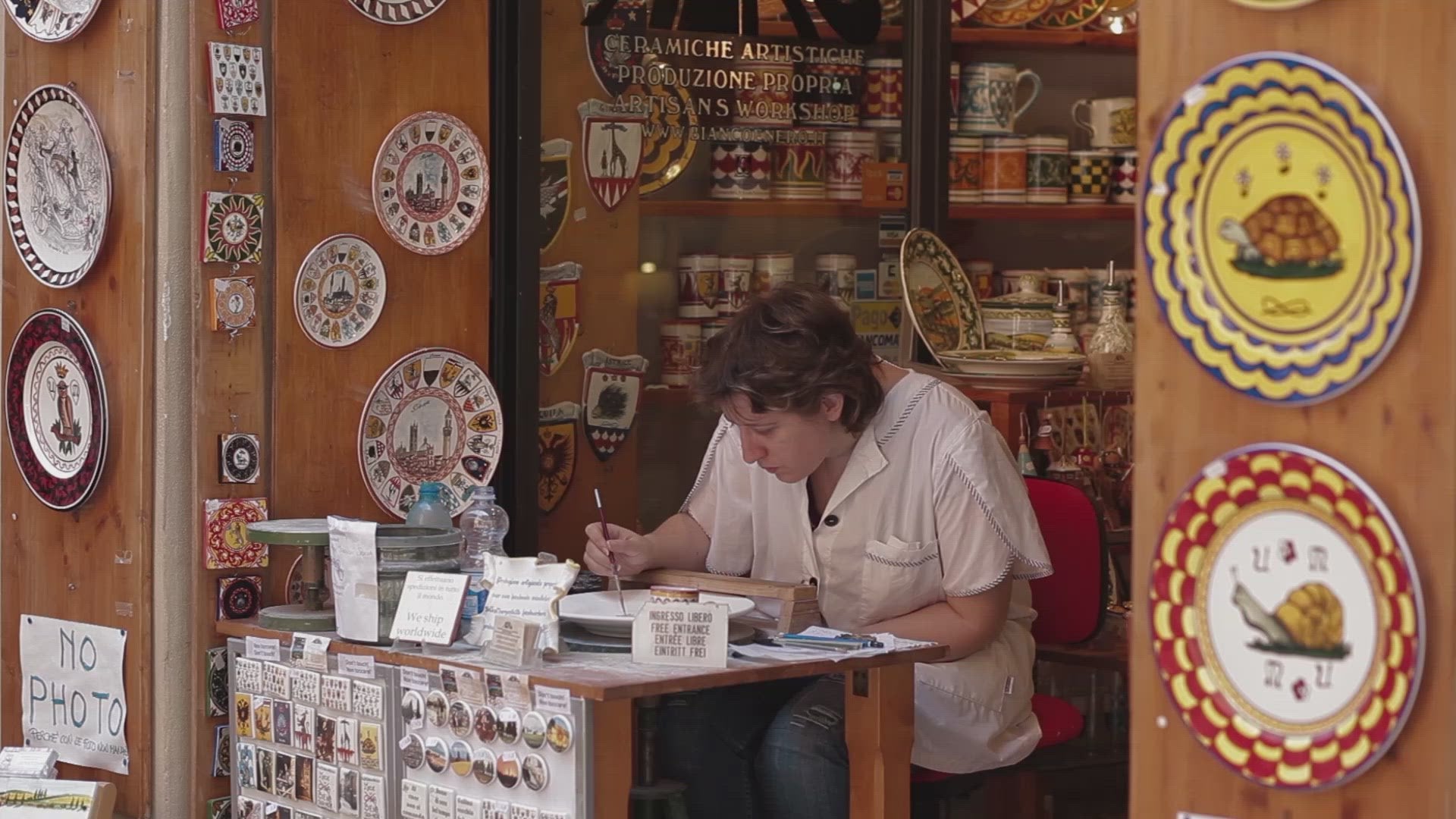 Contrade Dinnerware From Siena: Dolphin – Biordi Art Imports