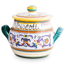 Ricco Deruta Biscotti Jar, ceramics, pottery, italian design, majolica, handmade, handcrafted, handpainted, home decor, kitchen art, home goods, deruta, majolica, Artisan, treasures, traditional art, modern art, gift ideas, style, SF, shop small business, artists, shop online, landmark store, legacy, one of a kind, limited edition, gift guide, gift shop, retail shop, decorations, shopping, italy, home staging, home decorating, home interiors