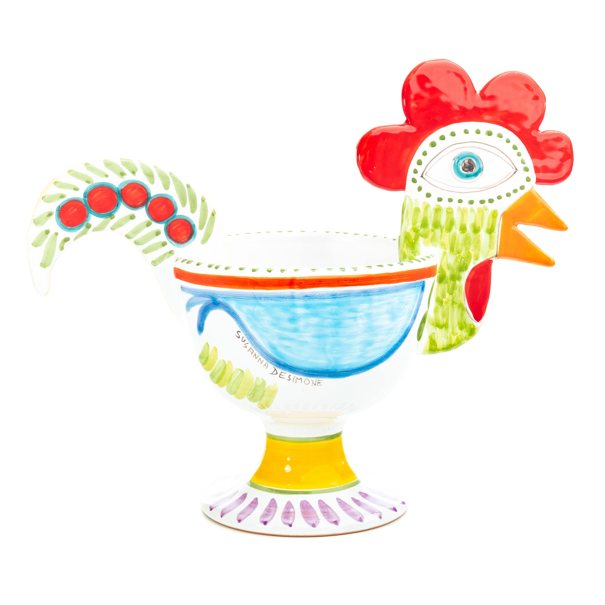Rooster Cachepot, Large Size, ceramics, pottery, italian design, majolica, handmade, handcrafted, handpainted, home decor, kitchen art, home goods, deruta, majolica, Artisan, treasures, traditional art, modern art, gift ideas, style, SF, shop small business, artists, shop online, landmark store, legacy, one of a kind, limited edition, gift guide, gift shop, retail shop, decorations, shopping, italy, home staging, home decorating, home interiors