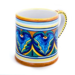 Collectible Majolica Mug, Pattern B-34