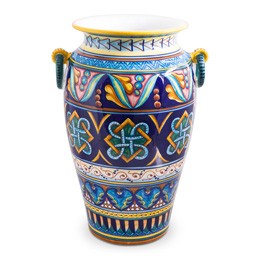 Collectible Majolica Floor Vase