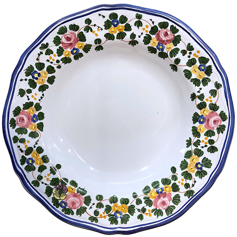 Rosa: Dinner Plate, Simplified Design - Set of 8