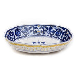 Antico Deruta Oval Bowl