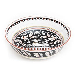 Siena Vegetable Bowl - 10" Diameter, ceramics, pottery, italian design, majolica, handmade, handcrafted, handpainted, home decor, kitchen art, home goods, deruta, majolica, Artisan, treasures, traditional art, modern art, gift ideas, style, SF, shop small business, artists, shop online, landmark store, legacy, one of a kind, limited edition, gift guide, gift shop, retail shop, decorations, shopping, italy, home staging, home decorating, home interiors