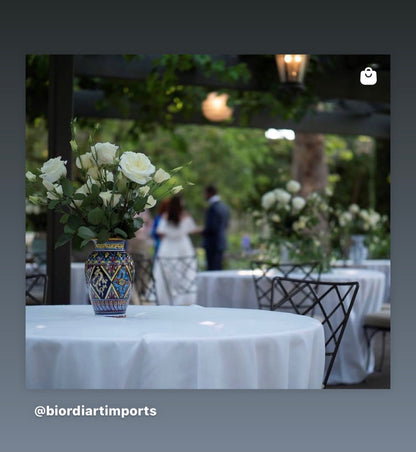 Collectible Majolica Dragon Vase, 10"