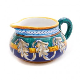 Collectible Majolica B-40 Creamer, ceramics, pottery, italian design, majolica, handmade, handcrafted, handpainted, home decor, kitchen art, home goods, deruta, majolica, Artisan, treasures, traditional art, modern art, gift ideas, style, SF, shop small business, artists, shop online, landmark store, legacy, one of a kind, limited edition, gift guide, gift shop, retail shop, decorations, shopping, italy, home staging, home decorating, home interiors