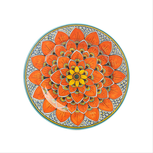 Geribi: Salad Plate, (PG11) Burnt Orange - Set of 4