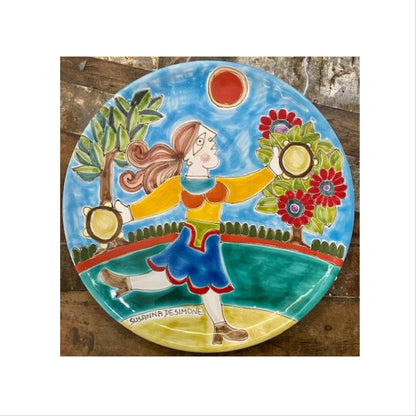 Susanna De Simone Musicians Dancing Plate