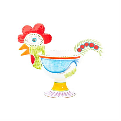 Rooster Cachepot, Large Size, ceramics, pottery, italian design, majolica, handmade, handcrafted, handpainted, home decor, kitchen art, home goods, deruta, majolica, Artisan, treasures, traditional art, modern art, gift ideas, style, SF, shop small business, artists, shop online, landmark store, legacy, one of a kind, limited edition, gift guide, gift shop, retail shop, decorations, shopping, italy, home staging, home decorating, home interiors