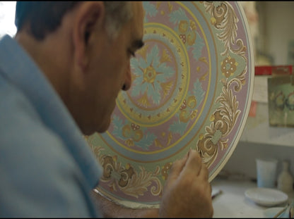 Collectible Majolica B-61 Garlic Jar, ceramics, pottery, italian design, majolica, handmade, handcrafted, handpainted, home decor, kitchen art, home goods, deruta, majolica, Artisan, treasures, traditional art, modern art, gift ideas, style, SF, shop small business, artists, shop online, landmark store, legacy, one of a kind, limited edition, gift guide, gift shop, retail shop, decorations, shopping, italy, home staging, home decorating, home interiors