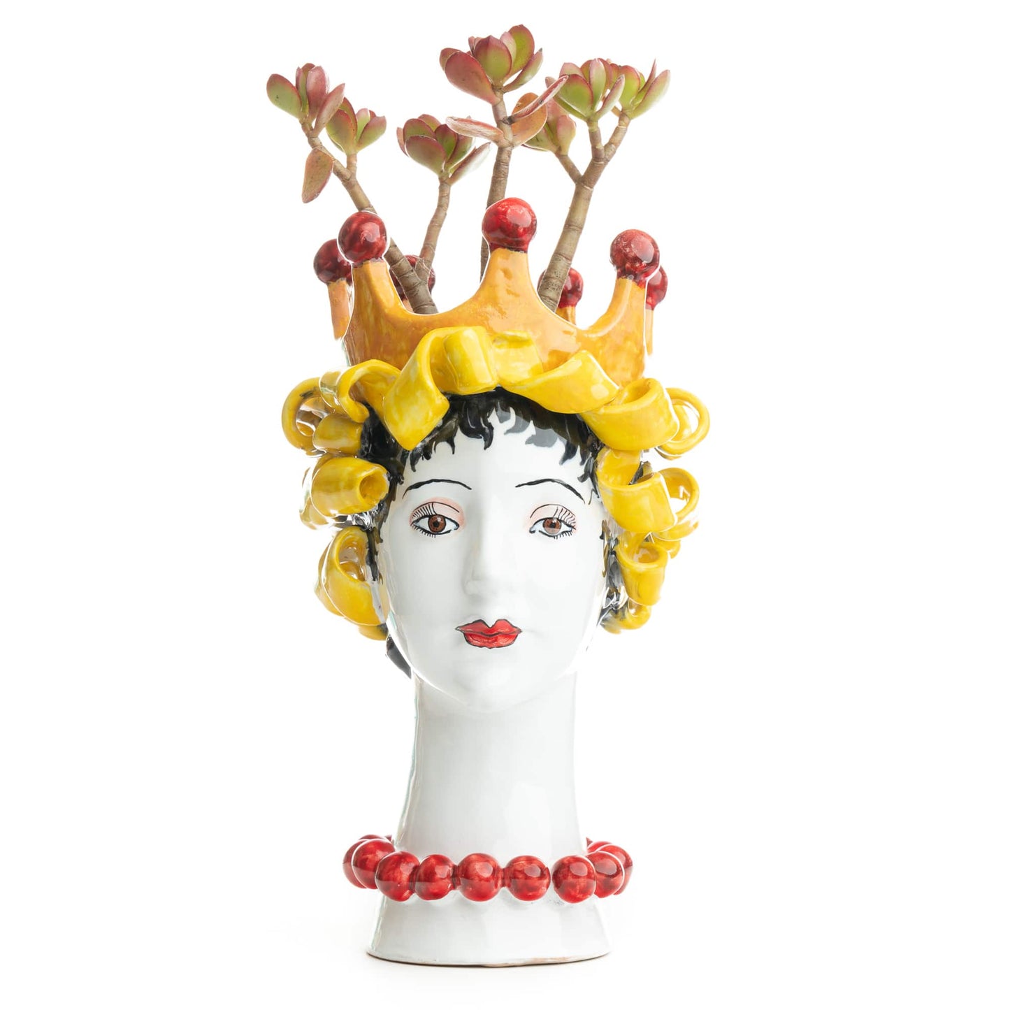 Ceramiche D'arte Dolfi Sculpture with Crown, ceramics, pottery, italian design, majolica, handmade, handcrafted, handpainted, home decor, kitchen art, home goods, deruta, majolica, Artisan, treasures, traditional art, modern art, gift ideas, style, SF, shop small business, artists, shop online, landmark store, legacy, one of a kind, limited edition, gift guide, gift shop, retail shop, decorations, shopping, italy, home staging, home decorating, home interiors