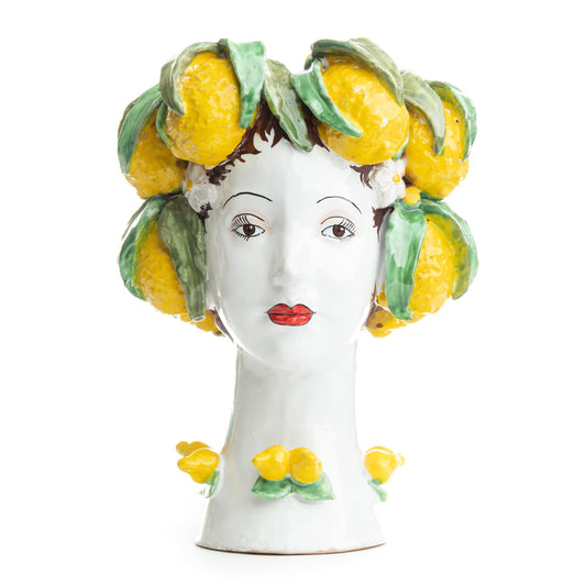 Ceramiche D'arte Dolfi: Sculpture & Vase with Lemons