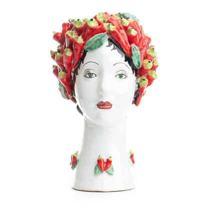 Ceramiche D'arte Dolfi Sculpture with Peppers, ceramics, pottery, italian design, majolica, handmade, handcrafted, handpainted, home decor, kitchen art, home goods, deruta, majolica, Artisan, treasures, traditional art, modern art, gift ideas, style, SF, shop small business, artists, shop online, landmark store, legacy, one of a kind, limited edition, gift guide, gift shop, retail shop, decorations, shopping, italy, home staging, home decorating, home interiors