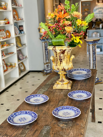 Antico Deruta Salad Plate, Full Design, Set of 4, ceramics, pottery, italian design, majolica, handmade, handcrafted, handpainted, home decor, kitchen art, home goods, deruta, majolica, Artisan, treasures, traditional art, modern art, gift ideas, style, SF, shop small business, artists, shop online, landmark store, legacy, one of a kind, limited edition, gift guide, gift shop, retail shop, decorations, shopping, italy, home staging, home decorating, home interiors