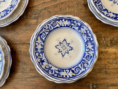 Antico Deruta Dinner Plate, Simplified - Set of 4, ceramics, pottery, italian design, majolica, handmade, handcrafted, handpainted, home decor, kitchen art, home goods, deruta, majolica, Artisan, treasures, traditional art, modern art, gift ideas, style, SF, shop small business, artists, shop online, landmark store, legacy, one of a kind, limited edition, gift guide, gift shop, retail shop, decorations, shopping, italy, home staging, home decorating, home interiors