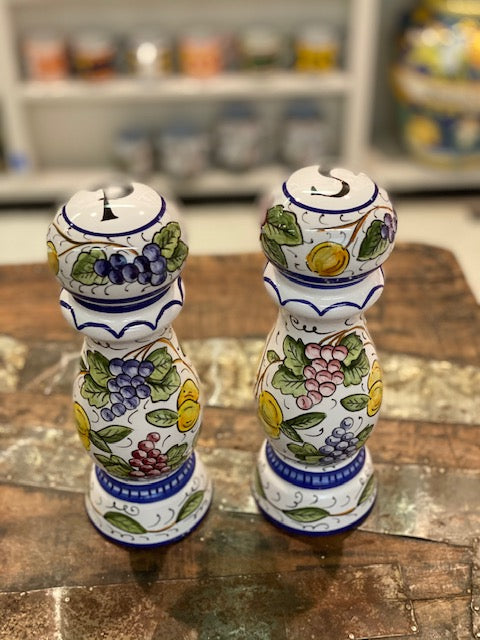 Frutta - Pepper Grinder, ceramics, pottery, italian design, majolica, handmade, handcrafted, handpainted, home decor, kitchen art, home goods, deruta, majolica, Artisan, treasures, traditional art, modern art, gift ideas, style, SF, shop small business, artists, shop online, landmark store, legacy, one of a kind, limited edition, gift guide, gift shop, retail shop, decorations, shopping, italy, home staging, home decorating, home interiors