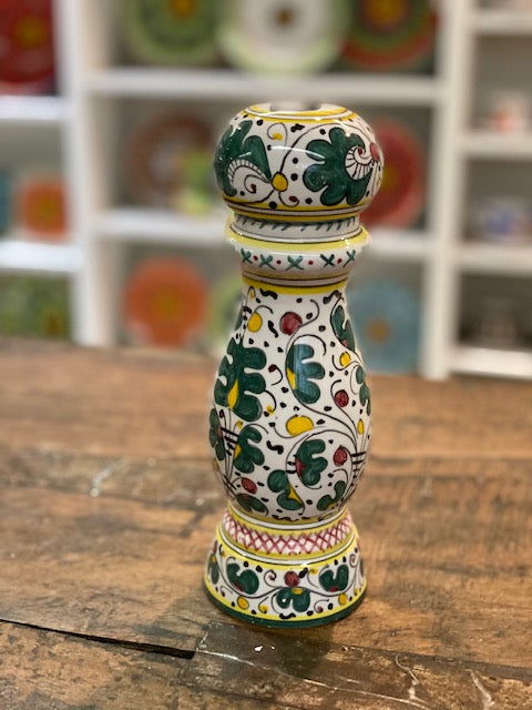 Orvieto - Pepper Grinder ,ceramics, pottery, italian design, majolica, handmade, handcrafted, handpainted, home decor, kitchen art, home goods, deruta, majolica, Artisan, treasures, traditional art, modern art, gift ideas, style, SF, shop small business, artists, shop online, landmark store, legacy, one of a kind, limited edition, gift guide, gift shop, retail shop, decorations, shopping, italy, home staging, home decorating, home interiors