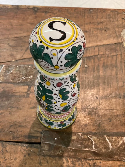 Orvieto - Salt Grinder, ceramics, pottery, italian design, majolica, handmade, handcrafted, handpainted, home decor, kitchen art, home goods, deruta, majolica, Artisan, treasures, traditional art, modern art, gift ideas, style, SF, shop small business, artists, shop online, landmark store, legacy, one of a kind, limited edition, gift guide, gift shop, retail shop, decorations, shopping, italy, home staging, home decorating, home interiors