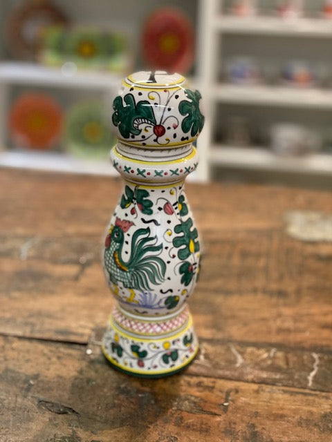 Orvieto - Salt Grinder, ceramics, pottery, italian design, majolica, handmade, handcrafted, handpainted, home decor, kitchen art, home goods, deruta, majolica, Artisan, treasures, traditional art, modern art, gift ideas, style, SF, shop small business, artists, shop online, landmark store, legacy, one of a kind, limited edition, gift guide, gift shop, retail shop, decorations, shopping, italy, home staging, home decorating, home interiors