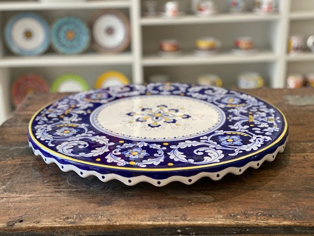 Antico Deruta - Lazy Susan, ceramics, pottery, italian design, majolica, handmade, handcrafted, handpainted, home decor, kitchen art, home goods, deruta, majolica, Artisan, treasures, traditional art, modern art, gift ideas, style, SF, shop small business, artists, shop online, landmark store, legacy, one of a kind, limited edition, gift guide, gift shop, retail shop, decorations, shopping, italy, home staging, home decorating, home interiors