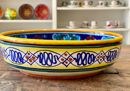 Collectible Majolica Shallow Bowl B-64