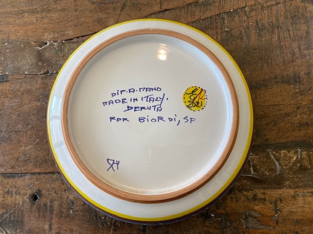 Collectible Majolica Shallow Bowl B-64