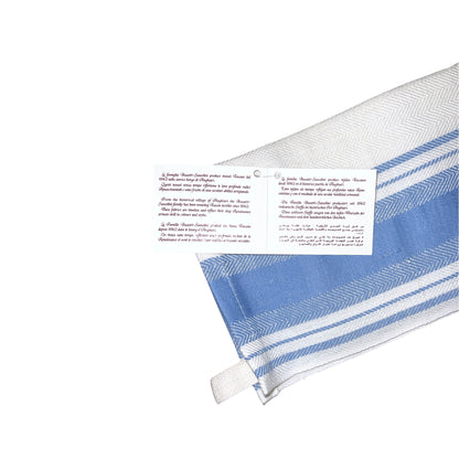 Busatti Kitchen Towel Striped Design - Blue & White, ceramics, pottery, italian design, majolica, handmade, handcrafted, handpainted, home decor, kitchen art, home goods, deruta, majolica, Artisan, treasures, traditional art, modern art, gift ideas, style, SF, shop small business, artists, shop online, landmark store, legacy, one of a kind, limited edition, gift guide, gift shop, retail shop, decorations, shopping, italy, home staging, home decorating, home interiors