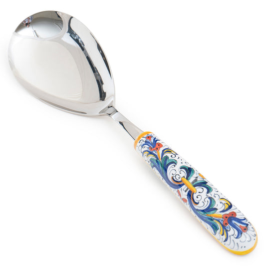 Ricco Deruta - Utensil Risotto Spoon, ceramics, pottery, italian design, majolica, handmade, handcrafted, handpainted, home decor, kitchen art, home goods, deruta, majolica, Artisan, treasures, traditional art, modern art, gift ideas, style, SF, shop small business, artists, shop online, landmark store, legacy, one of a kind, limited edition, gift guide, gift shop, retail shop, decorations, shopping, italy, home staging, home decorating, home interiors