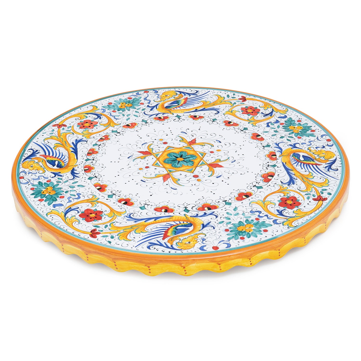 Raffaellesco - Lazy Susan, ceramics, pottery, italian design, majolica, handmade, handcrafted, handpainted, home decor, kitchen art, home goods, deruta, majolica, Artisan, treasures, traditional art, modern art, gift ideas, style, SF, shop small business, artists, shop online, landmark store, legacy, one of a kind, limited edition, gift guide, gift shop, retail shop, decorations, shopping, italy, home staging, home decorating, home interiors