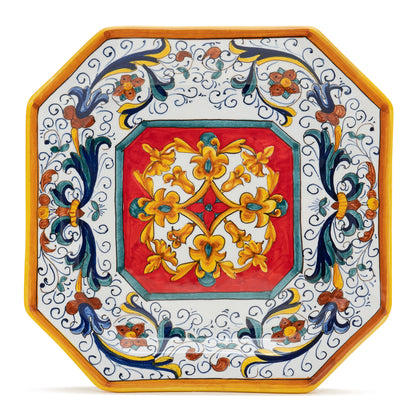 Pia Ricco Deruta Octagonal Dessert Plate