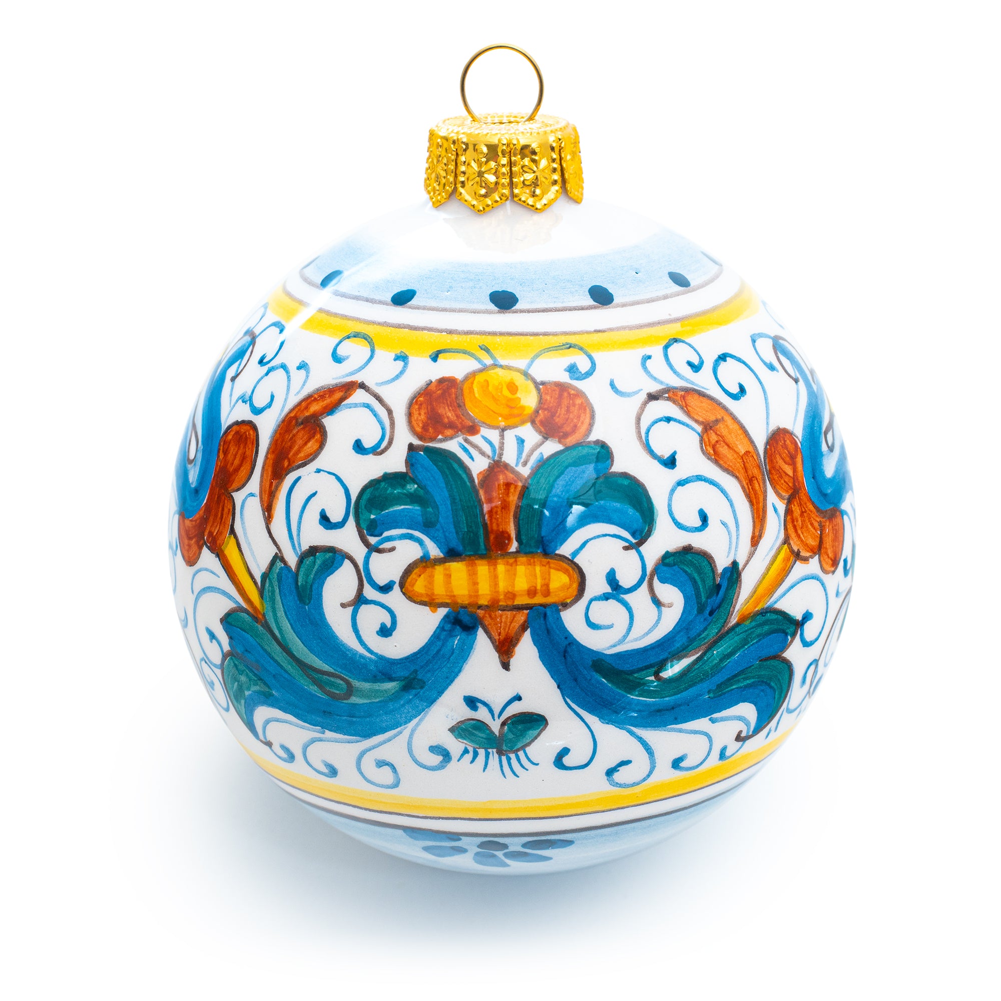 Pia's Ricco Deruta Ornament, ceramics, pottery, italian design, majolica, handmade, handcrafted, handpainted, home decor, kitchen art, home goods, deruta, majolica, Artisan, treasures, traditional art, modern art, gift ideas, style, SF, shop small business, artists, shop online, landmark store, legacy, one of a kind, limited edition, gift guide, gift shop, retail shop, decorations, shopping, italy, home staging, home decorating, home interiors