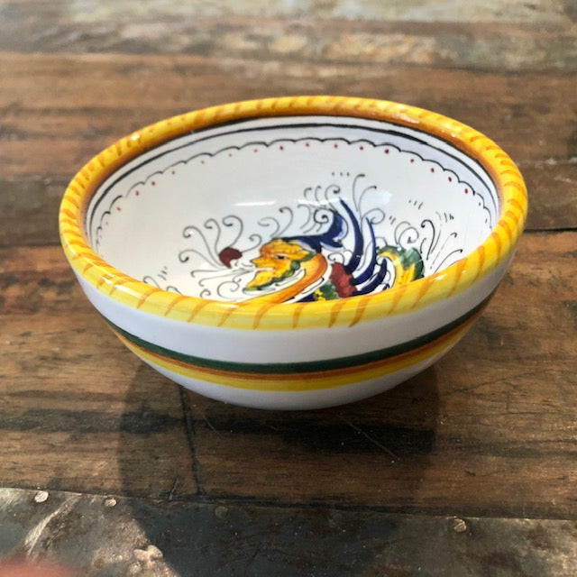 PRE-ORDER Raffaellesco Mini Condiment Bowl, ceramics, pottery, italian design, majolica, handmade, handcrafted, handpainted, home decor, kitchen art, home goods, deruta, majolica, Artisan, treasures, traditional art, modern art, gift ideas, style, SF, shop small business, artists, shop online, landmark store, legacy, one of a kind, limited edition, gift guide, gift shop, retail shop, decorations, shopping, italy, home staging, home decorating, home interiors