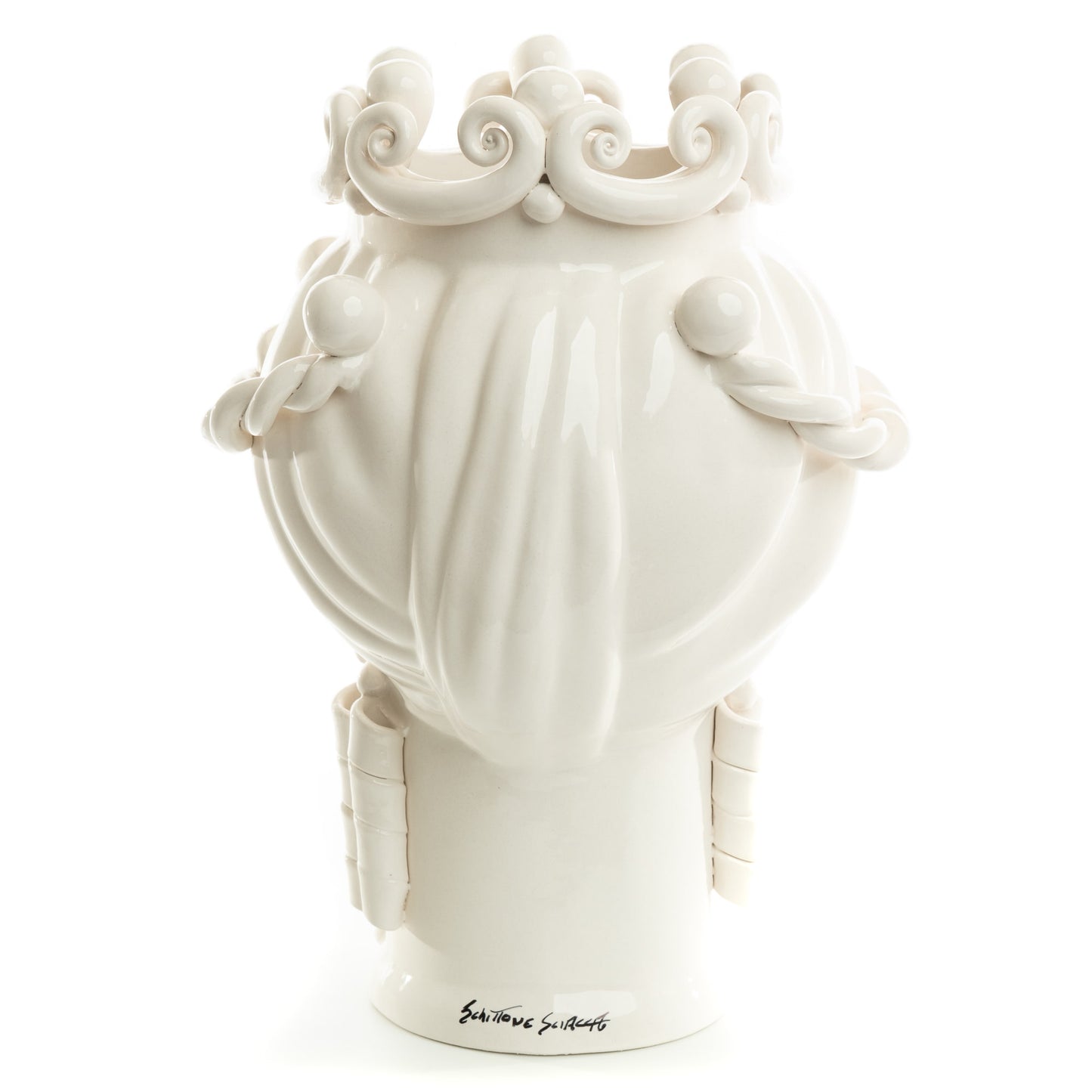 Schittone Modern Moro Moorish Head Blue Eyes, Schittone, ceramics, pottery, italian design, majolica, handmade, handcrafted, handpainted, home decor, kitchen art, home goods, deruta, majolica, Artisan, treasures, traditional art, modern art, gift ideas, style, SF, shop small business, artists, shop online, landmark store, legacy, one of a kind, limited edition, gift guide, gift shop, retail shop, decorations, shopping, italy, home staging, home decorating, home interiors, home decor ideas