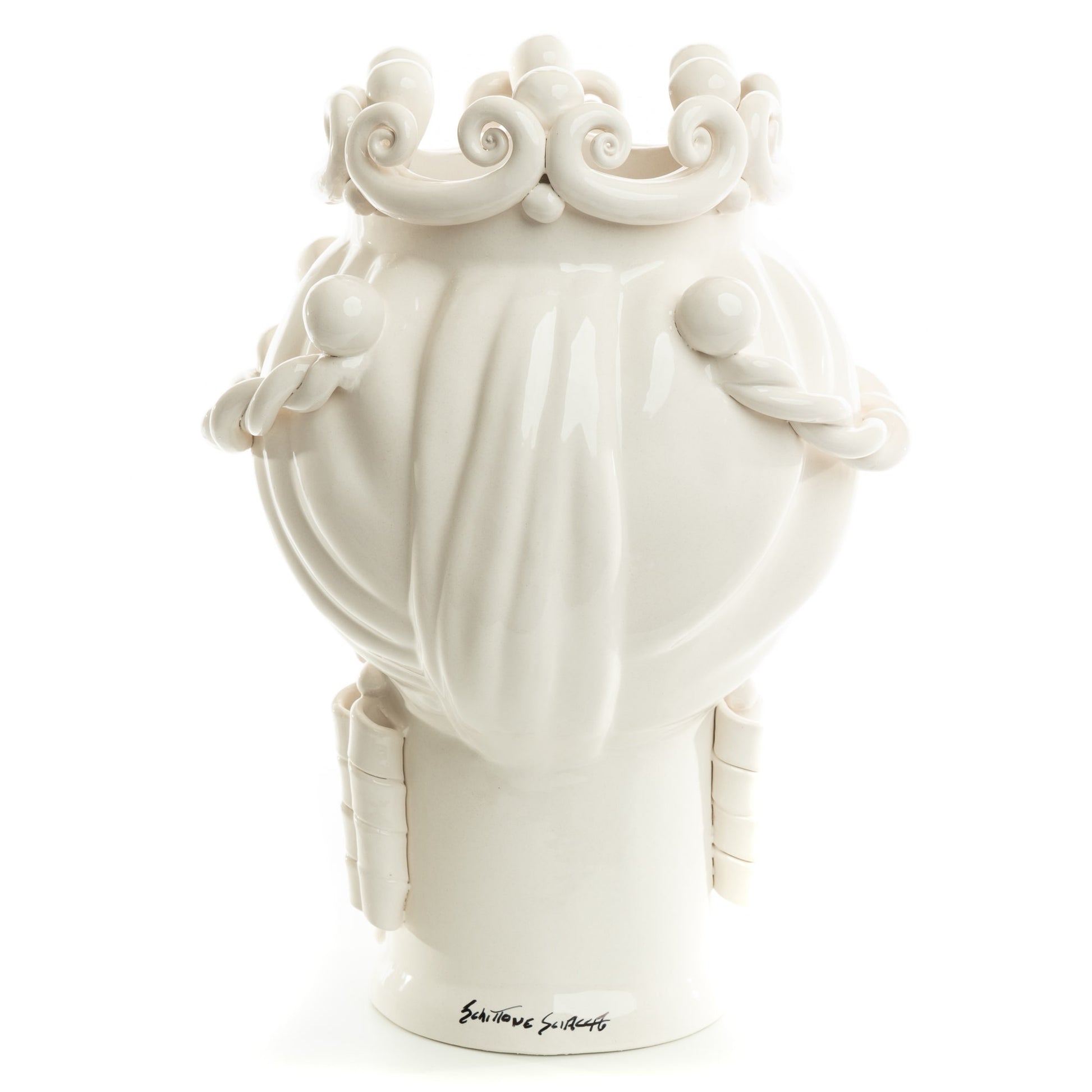 Schittone Modern Moro Moorish Head Blue Eyes, Schittone, ceramics, pottery, italian design, majolica, handmade, handcrafted, handpainted, home decor, kitchen art, home goods, deruta, majolica, Artisan, treasures, traditional art, modern art, gift ideas, style, SF, shop small business, artists, shop online, landmark store, legacy, one of a kind, limited edition, gift guide, gift shop, retail shop, decorations, shopping, italy, home staging, home decorating, home interiors, home decor ideas