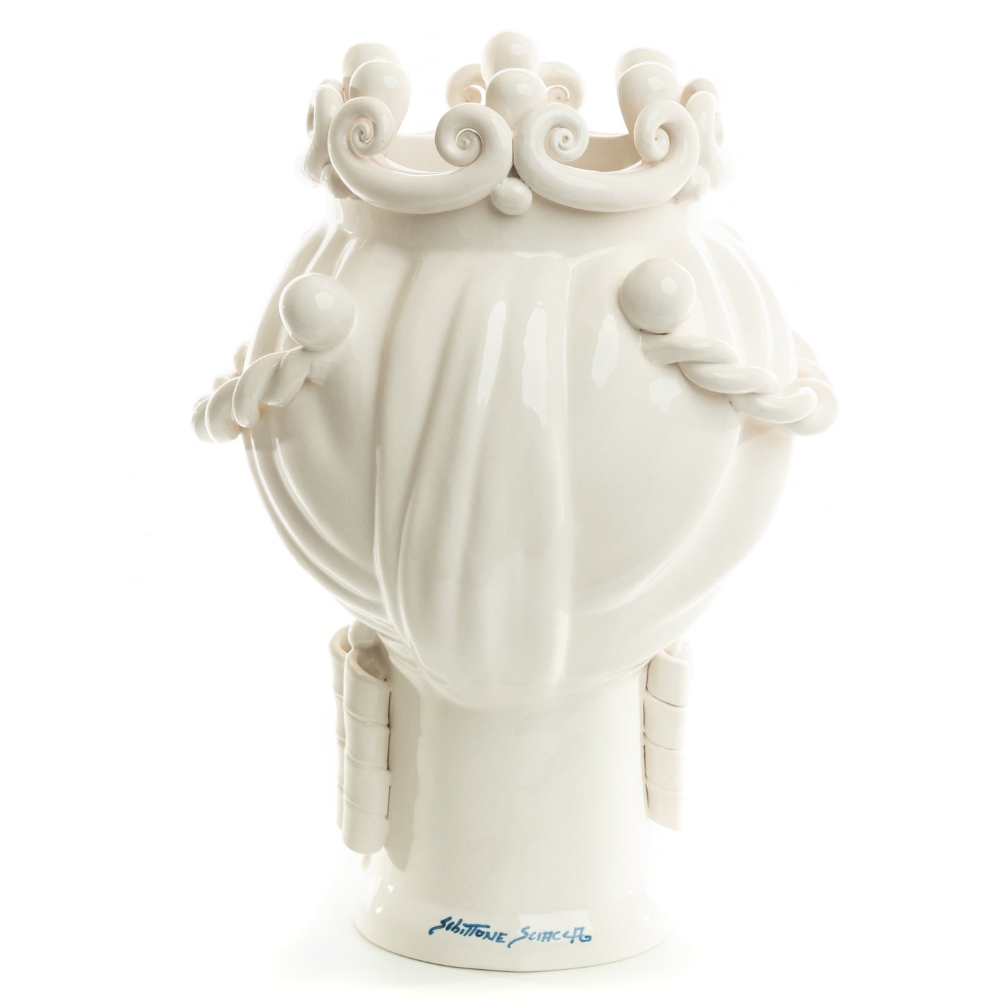 Schittone Modern Regina Moorish Head Blue Eyes, Schittone, ceramics, pottery, italian design, majolica, handmade, handcrafted, handpainted, home decor, kitchen art, home goods, deruta, majolica, Artisan, treasures, traditional art, modern art, gift ideas, style, SF, shop small business, artists, shop online, landmark store, legacy, one of a kind, limited edition, gift guide, gift shop, retail shop, decorations, shopping, italy, home staging, home decorating, home interiors, home decor ideas