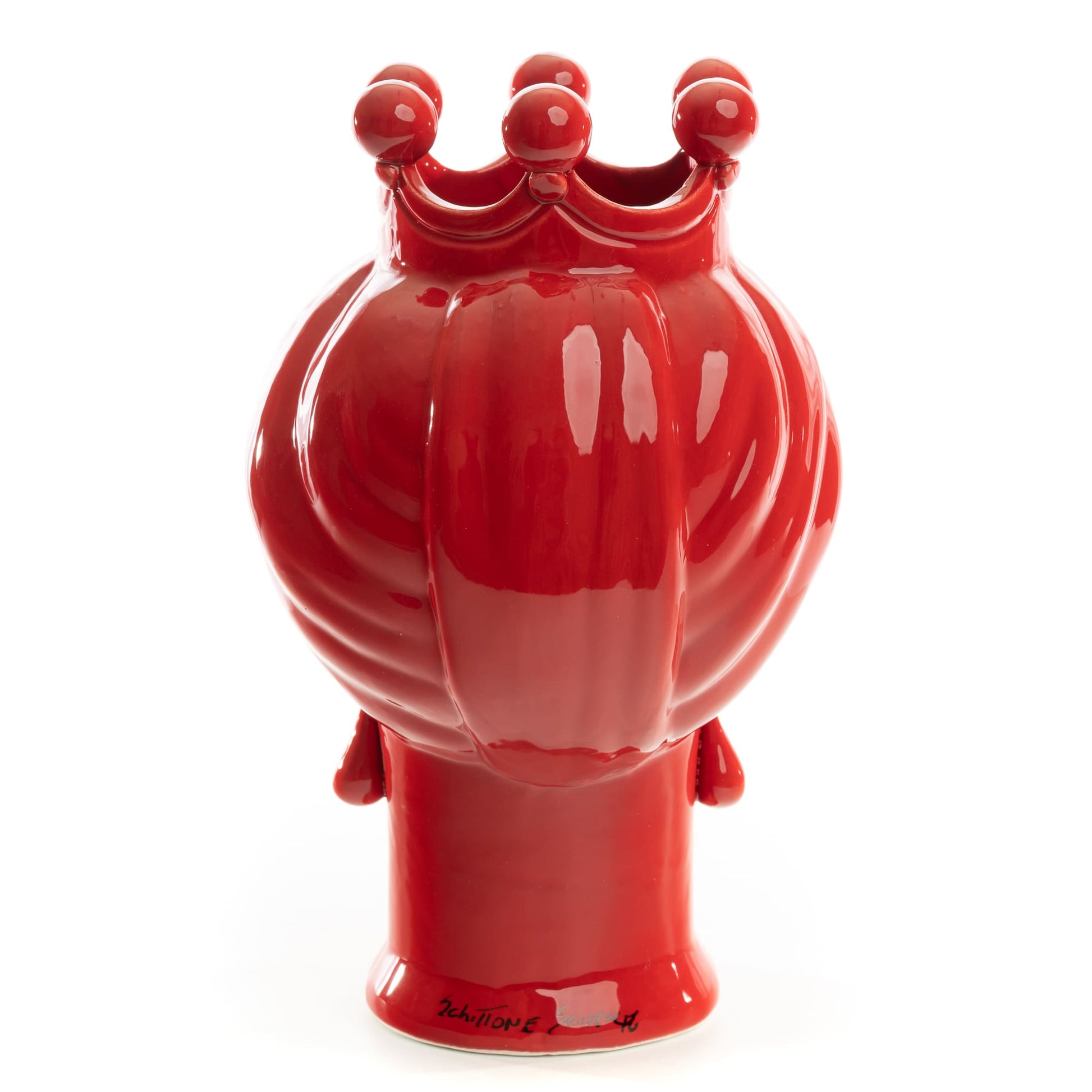 Schittone Modern Regina Moorish Red Head, Small, Schittone, ceramics, pottery, italian design, majolica, handmade, handcrafted, handpainted, home decor, kitchen art, home goods, deruta, majolica, Artisan, treasures, traditional art, modern art, gift ideas, style, SF, shop small business, artists, shop online, landmark store, legacy, one of a kind, limited edition, gift guide, gift shop, retail shop, decorations, shopping, italy, home staging, home decorating, home interiors, home decor ideas