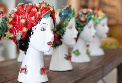 Ceramiche D'arte Dolfi Sculpture with Vegetables, ceramics, pottery, italian design, majolica, handmade, handcrafted, handpainted, home decor, kitchen art, home goods, deruta, majolica, Artisan, treasures, traditional art, modern art, gift ideas, style, SF, shop small business, artists, shop online, landmark store, legacy, one of a kind, limited edition, gift guide, gift shop, retail shop, decorations, shopping, italy, home staging, home decorating, home interiors