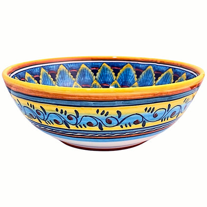 Collectible Majolica Vegetable Bowl Design B-61, ceramics, pottery, italian design, majolica, handmade, handcrafted, handpainted, home decor, kitchen art, home goods, deruta, majolica, Artisan, treasures, traditional art, modern art, gift ideas, style, SF, shop small business, artists, shop online, landmark store, legacy, one of a kind, limited edition, gift guide, gift shop, retail shop, decorations, shopping, italy, home staging, home decorating, home interiors