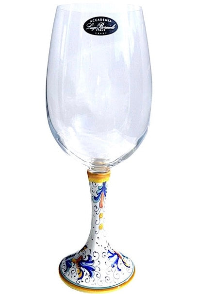 Ricco Deruta - Barolo Riserva Wine Glass, ceramics, pottery, italian design, majolica, handmade, handcrafted, handpainted, home decor, kitchen art, home goods, deruta, majolica, Artisan, treasures, traditional art, modern art, gift ideas, style, SF, shop small business, artists, shop online, landmark store, legacy, one of a kind, limited edition, gift guide, gift shop, retail shop, decorations, shopping, italy, home staging, home decorating, home interiors